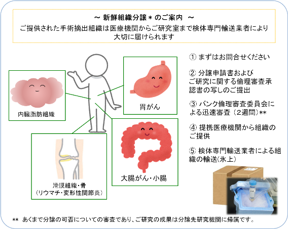 新鮮組織分譲のご案内